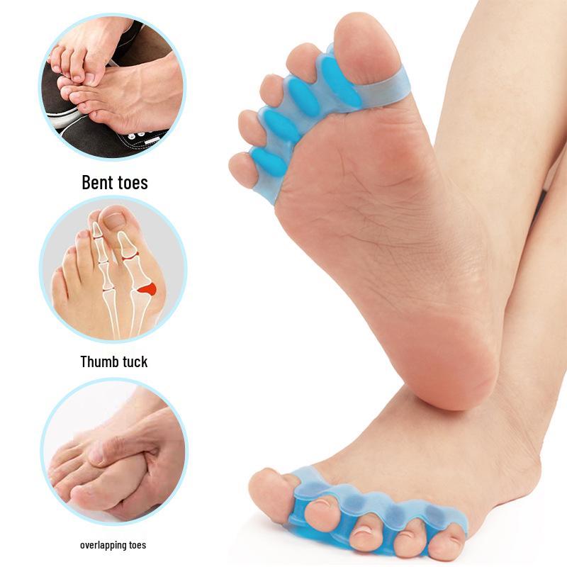 Five-Hole Toe Separator Corrector for Hallux Valgus & Overlapping Toes