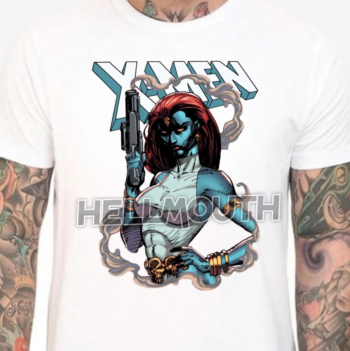 X-men Mystique 100% Cotton T-shirt Mens Tees Top - Mens & Women s sizes S-XXL - Animated Retro 90s Jim Lee 2XL