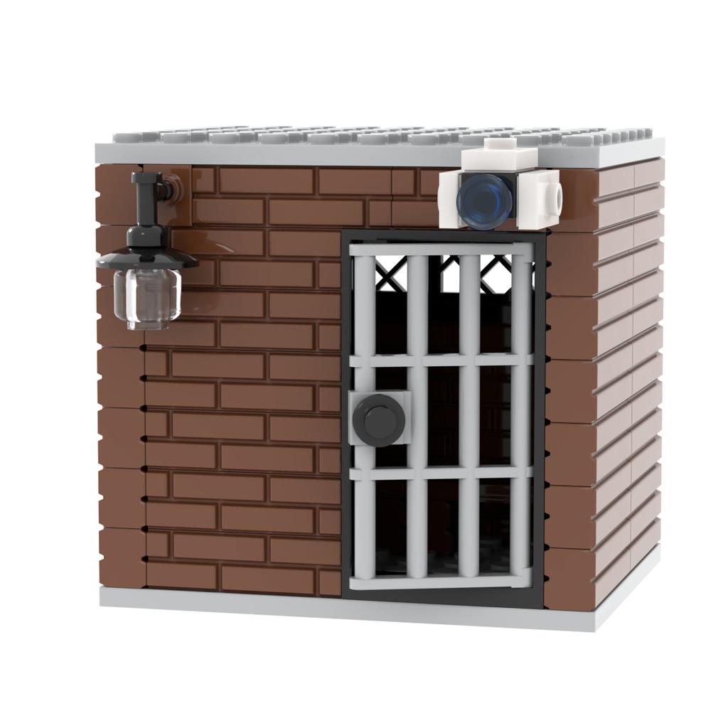 Jail Prison Cell Police Thief Building Blocks Toy Collection Kids Assembly Classic Brick Souvenir Decoration