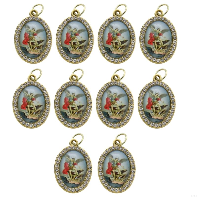 

62KD 10 шт. Религиозная фигурка Металлическая рамка Подвеска Шарм DIY Изготовление ювелирных изделий