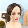 Fashion Tulle Cage Veil With Pearls Wedding Party Dress Veil Headbands Hair Jewelry Party Stage Headgear Headdress