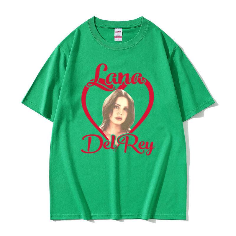 Lana Del Rey Love Grafické tričko Krátký rukáv Léto Muži Ženy Umění Estetické tričko Topy Unisex Móda Harajuku Streetwear