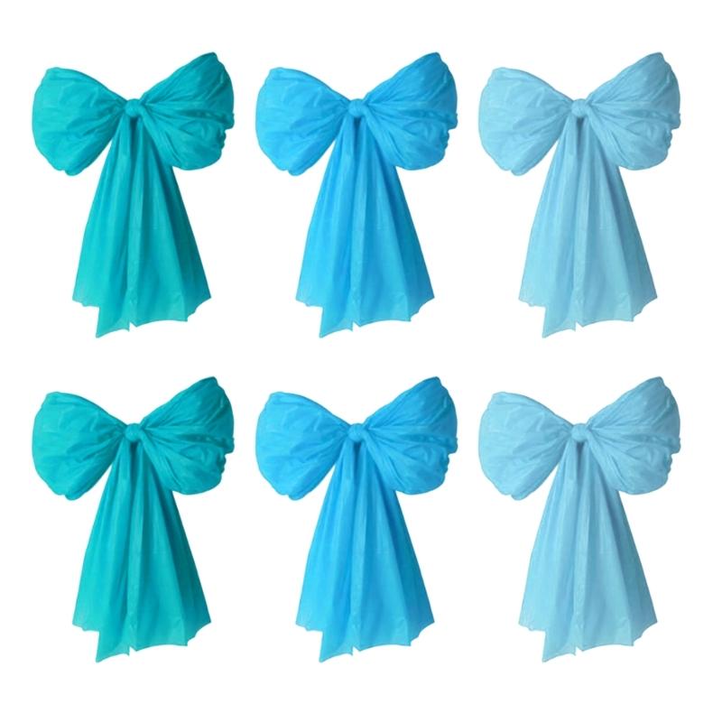 

Pack of 6 Durable Efficient Plastic Large Wall Bows Designed for Long Time Celebration and Event Decors Applications