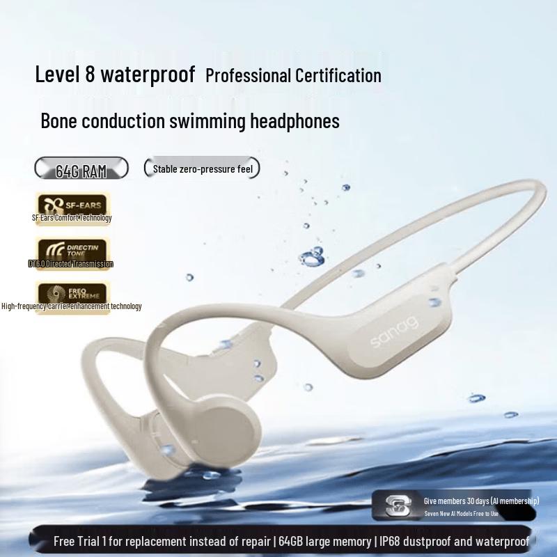 SANAG B60 Bone Conduction Sports Swimming Headset