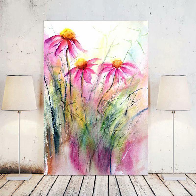 Buy ZOOYA Canvas Poster No Frame Painting Flowers & Watercolor Wall