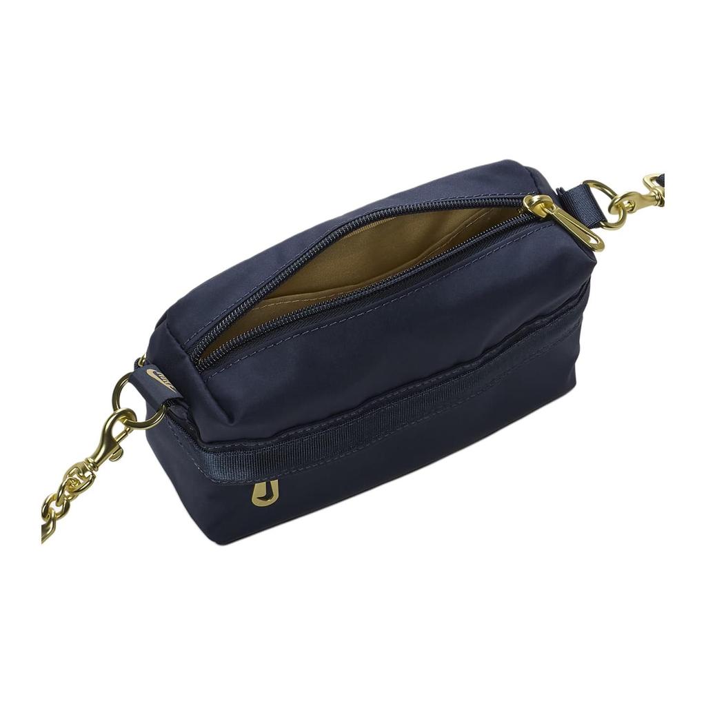 New Nike Fabric Shoulder Bag Women's Lightning Blue/Lightning Blue/Sesame Brown CW9304-437