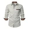 Men's Casual Outdoor Collared Corduroy Long-Sleeve Shirt