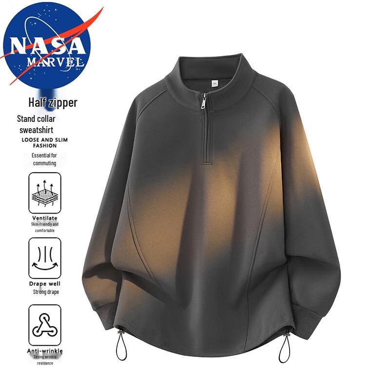 

NASA MARVEL Men s Casual Crew Neck Loose Sweatshirt 7XL
