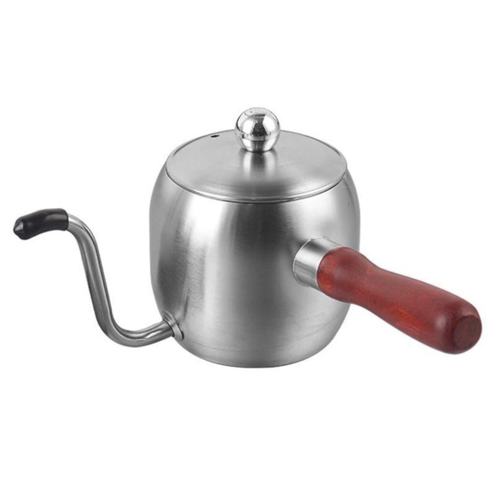 New 500ML Coffee Pot with Handle 304 Stainless Steel Coffee Kettle Coffeeware Thin Spout Water Bottle Kitchen Accessories