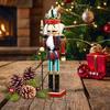 Nutcrackers Figures Nutcracker Soldier Doll Figure Christmas Festive Puppet Home Decor Party Supplies For Shelf Window