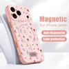 Kolorowy Wzor Kwiatów Etui Na iPhone 17 Pro Max Magnetyczne Do Magsafe Hybrydowe Cienkie Matowe Pokrowiec Na iPhone 16 15 14 13 Pro Max