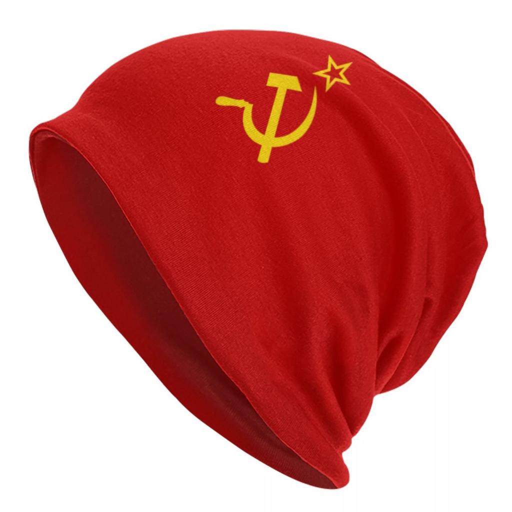 Allied Nations Joseph Stalin Skullies Beanies Caps  Unisex Winter Warm Knitted Hat Adult USSR Communist Russia Bonnet Hats