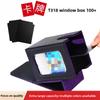 100+ Load Trading Card Deck Box mit Sichtfenster PU-Leder Magnetverschluss Spielkarten Aufbewahrungsbox für YuGiOh MTG Sportkarten