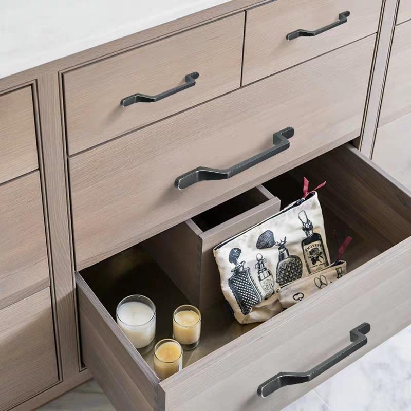 WV Kitchen Cabinet Storage Handle Black Gold Dressers Drawer Pulls and Knobs Furniture Wardrobe Cupboard Door Handles Hardware