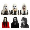 Halloween Horror Grymas Duch Maska Straszna Pełna Głowa Lateksowa Maska Zombie z Włosami Przerażający Kostium Cosplay na Imprezę Halloween