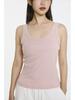 Spring 2026 Women's Tencel Lyocell Ribbed Spaghetti Strap U-Neck Vest Top