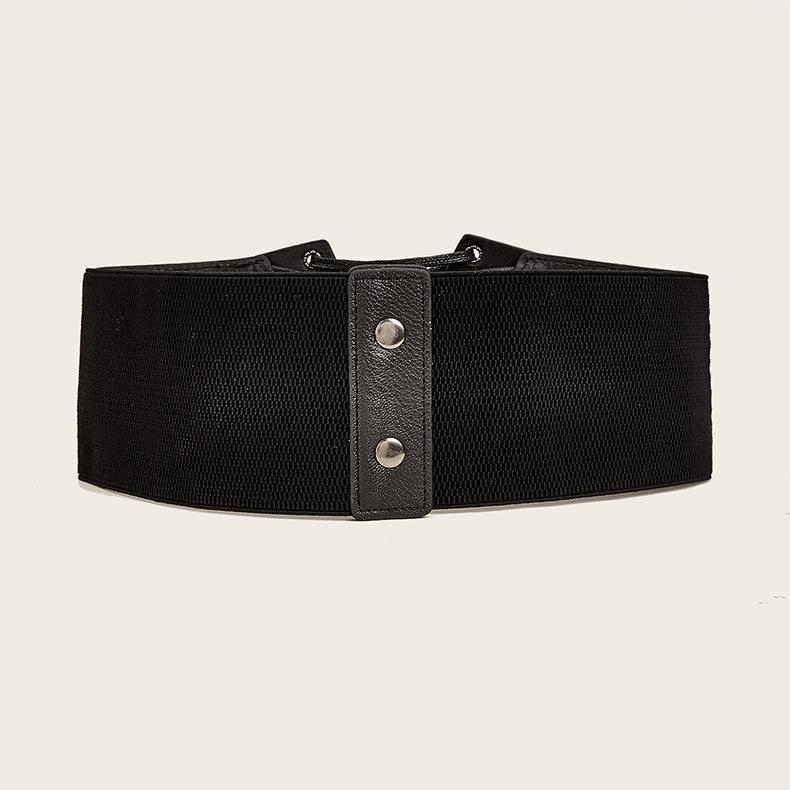 Wind Ladies Wide Belt Retro Elastic Elastic Waist Seal Dress Waist Decoration