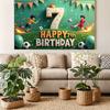 Football Graphics Playground Banner Soccer Theme Banner Birthday Party Banner for Playground Decoration Photography Background