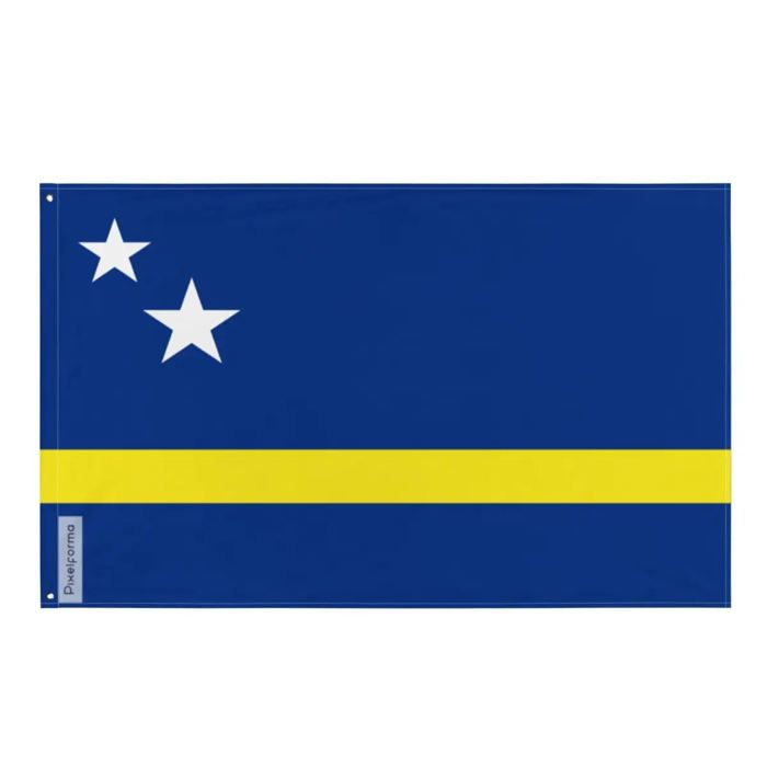 Drapeau - Curaçao - 120 x 180 cm - Polyester - Recto/verso - 2 œillets en fer