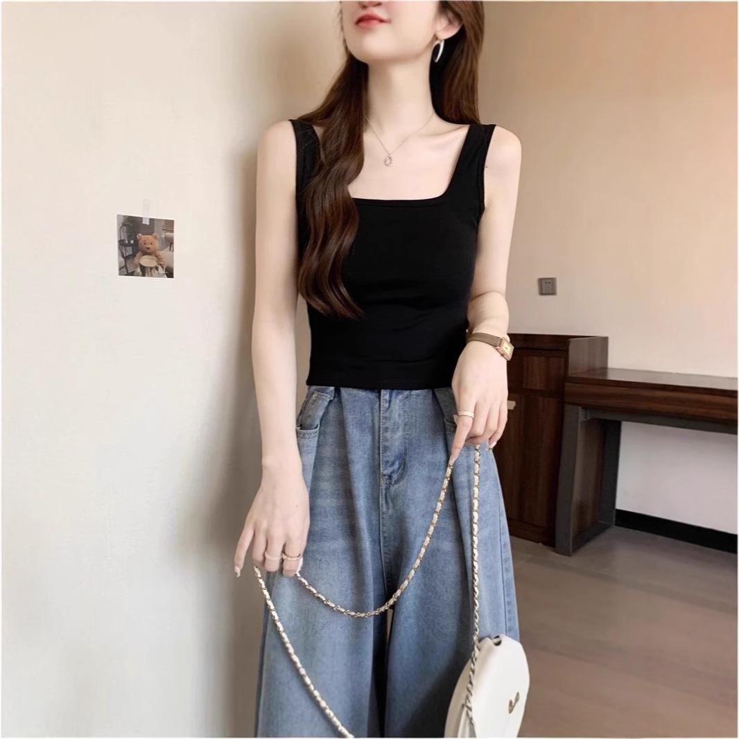 

Женская деконструированная майка-топ для йоги со встроенным бюстгальтером и нагрудными вкладышами One Size чёрный