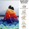 1pc Cat Rainbow Lightweight Flannel Blanket, Comfortable and Warm Blanket, for Office and Camping Sofa Bed, Livingroom129