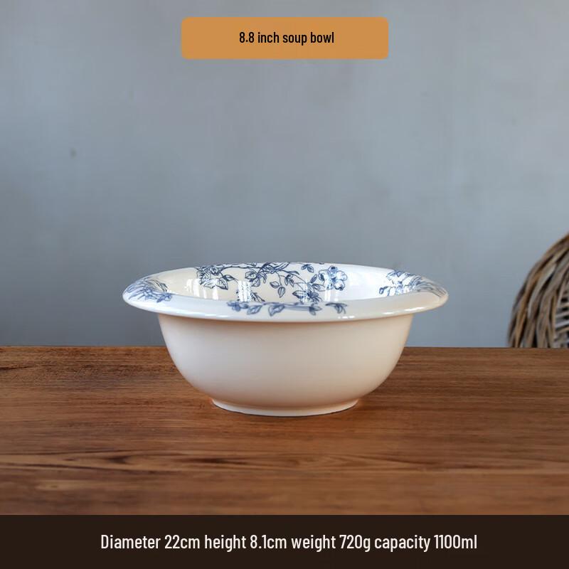 

ZISIZ Blue Dream Floral Ceramic Retro Serveware