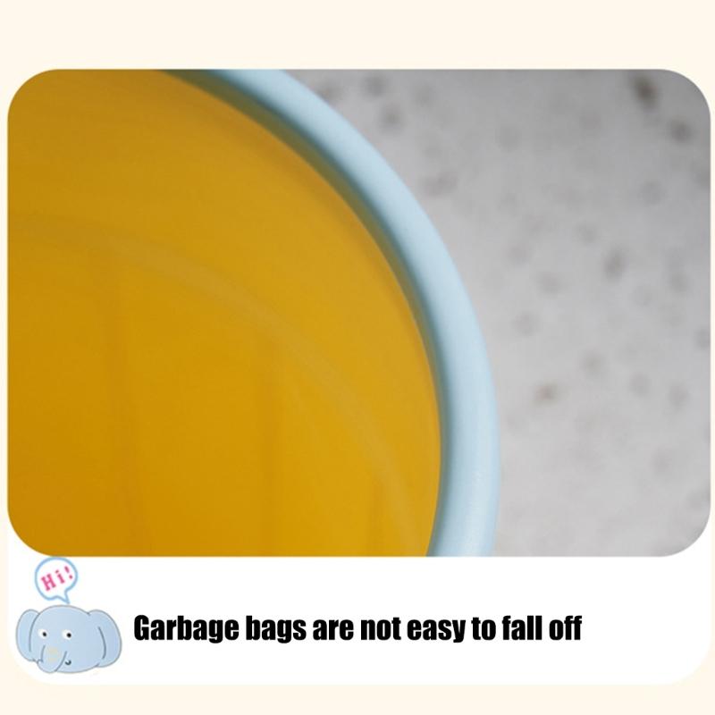 Wastebasket Round Compactly Garbage Bin For Home Bathroom Kitchens Office Plastic Decorative Round Trash Container