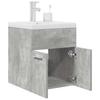 Bathroom Vanity Unit with Built in Basin and Faucet Concrete Grey