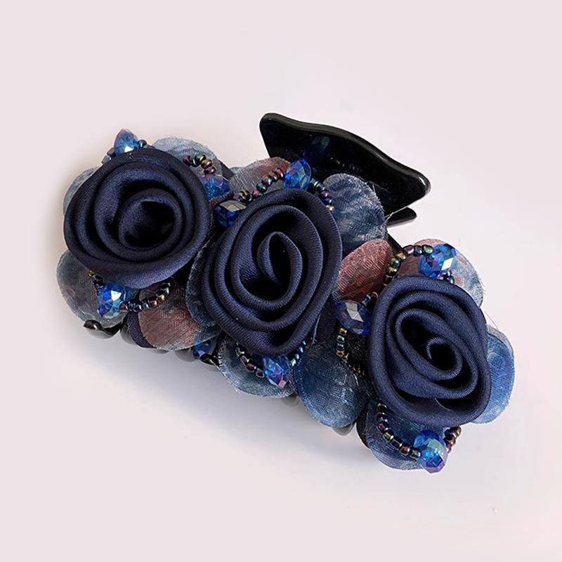 Flower Hair Clips Updo Hair Clips Adult Fashionable Hair Clips Headwear Ponytail Hair Clip Accessories