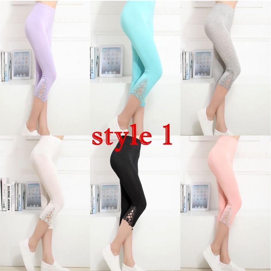 Leggings Capri Cropped Summer Modal 