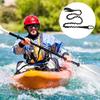 2x Kayak Canoe Elastic Paddle Leash Safety Fishing Rod Lanyard Accessories Rope