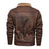 WWII US Air Corps Flying Tigers Leather Shearling Jacket for Military Enthusiasts
