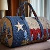 Borsa Duffel da Viaggio Grande Capacità Trapuntatura 3D Artigianato Stampa Fiore Farfalla Borse Tote Borsa Sportiva Palestra Per Campeggio all'Aperto