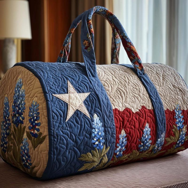 Borsa Duffel da Viaggio Grande Capacità Trapuntatura 3D Artigianato Stampa Fiore Farfalla Borse Tote Borsa Sportiva Palestra Per Campeggio all'Aperto