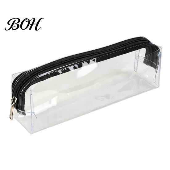 Prüfung Zugelassen Federmäppchen Klarer PVC-Koffer, Wasserdichte Schreibwarentasche für Schüler, Transparent Bunter Reißverschluss Stifteetui Schulpüfung,