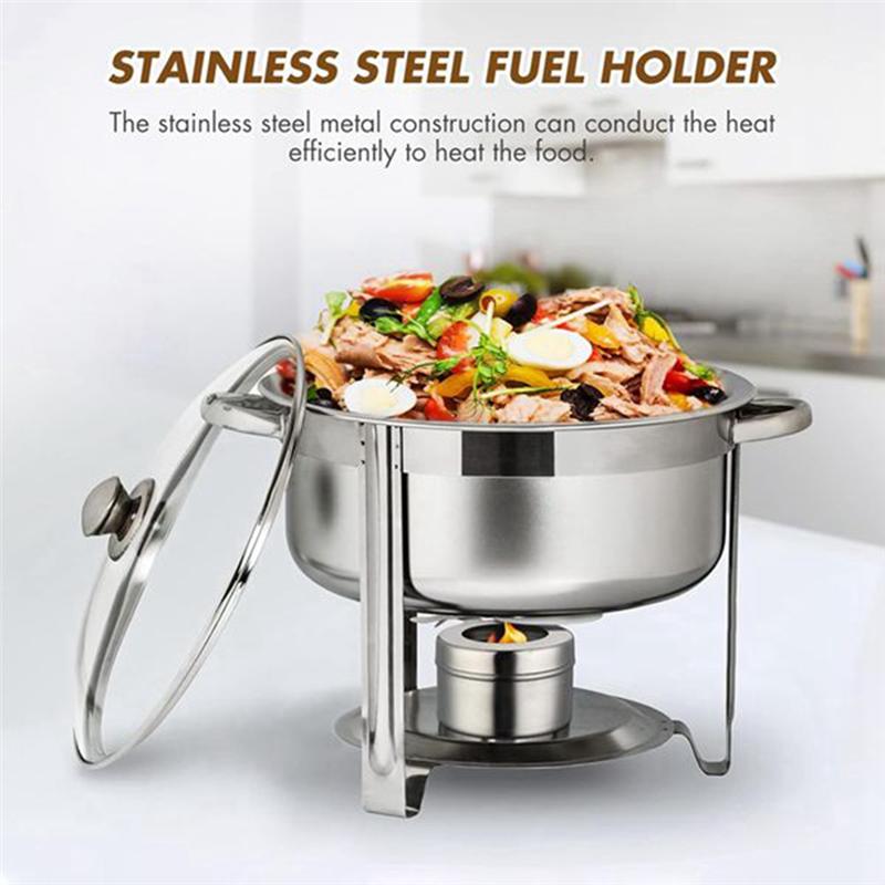A25F-Stainless Steel Fuel Holders(12 Pack), For Chafing Fuel Holders With Cover, Fuel Holder For Chafing Dish, Buffet, Barbecue
