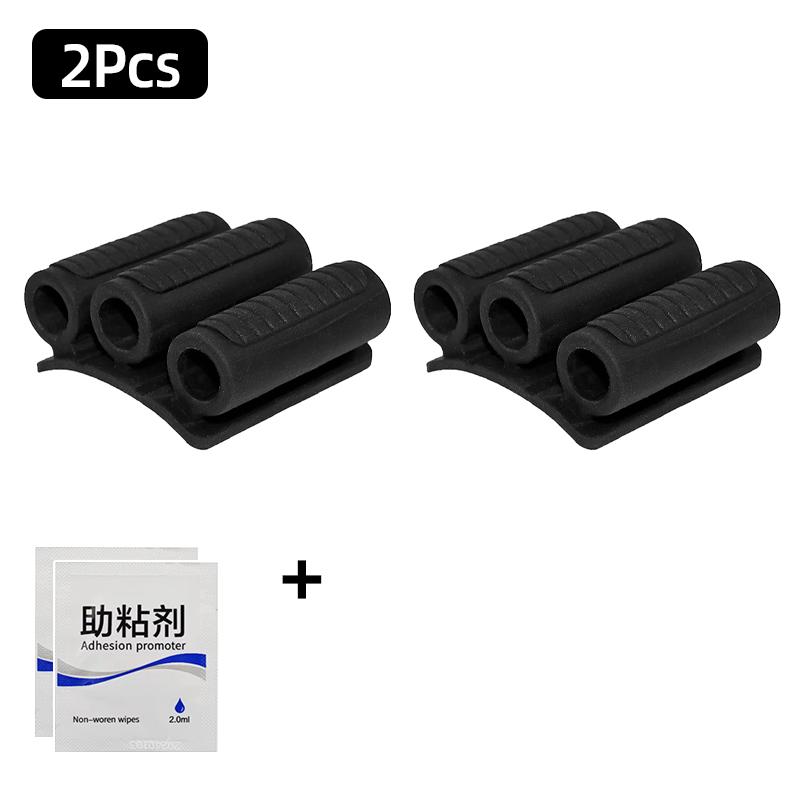 3 Holes Screwdriver Bit Holder 1/4 Hex Shank Drill Bit Storage Case with 3M 3Meters Double Sided Adhesive Tape Tool Accessories