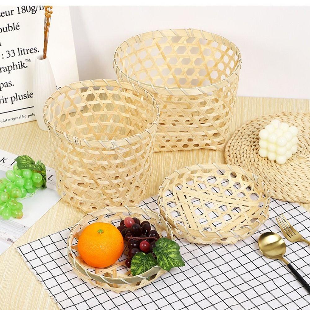 Round Drain Water Sieve Raft Dustpan 4 Styles Rice Fruit Bread Basket  Daily Use Storage
