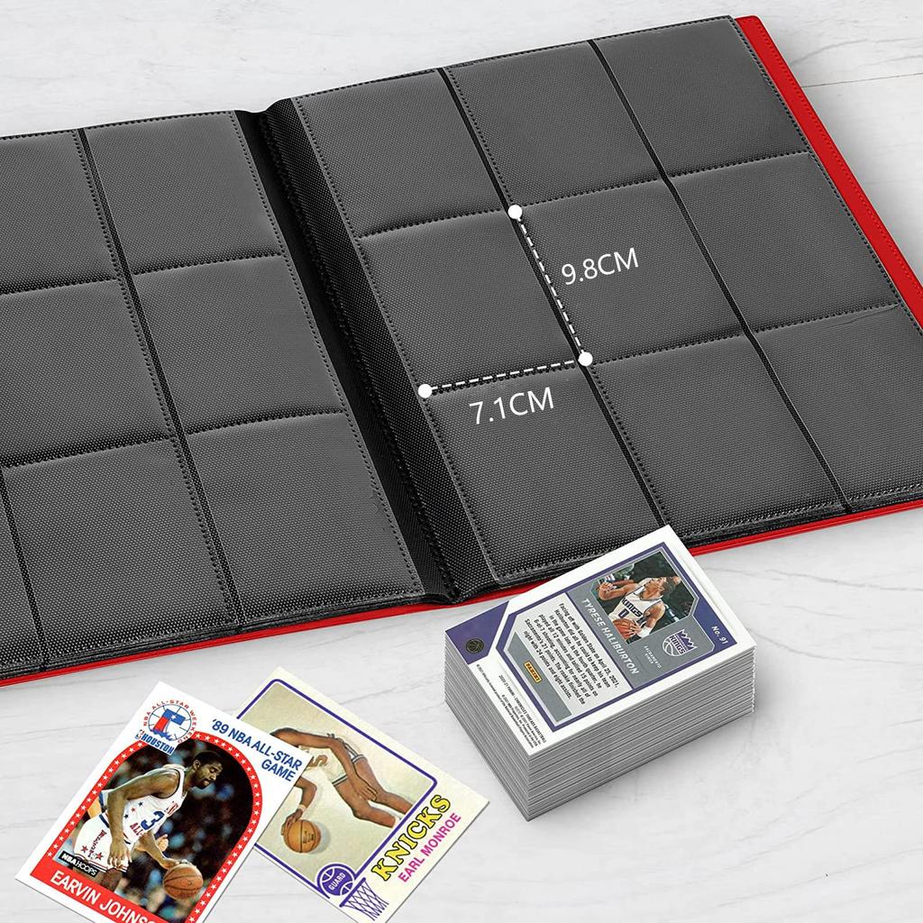 Kolekcja Kart Karta Kolekcjonerska Mieści 360 Dużych Kart Zawiera Bezpieczny Materiał PP Plik, Plik, Segregator, Wzór z 9 Kieszeniami, Karty, Pojemność, Plik Dwustronny,