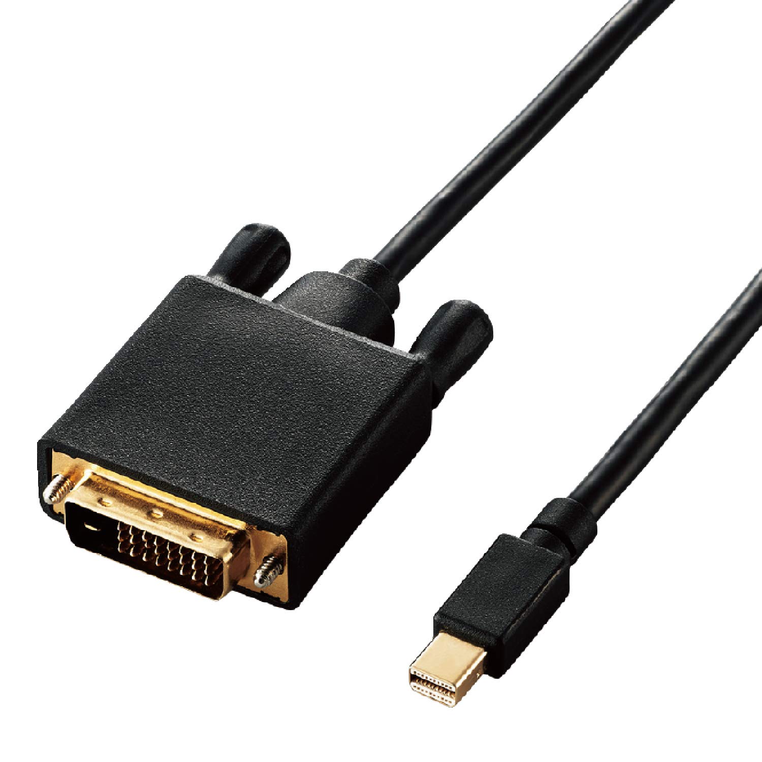 

ELECOM Mini DisplayPort to DVI Conversion Cable, 1.0m, Black, CAC-MDPDVI10BK чорний