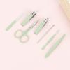 7-teiliges Matcha-Grün Nagelscheren- & Nagelscheren-Maniküre-Set