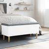 Storage Bench White 102x42x46 Cm Engineered Wood