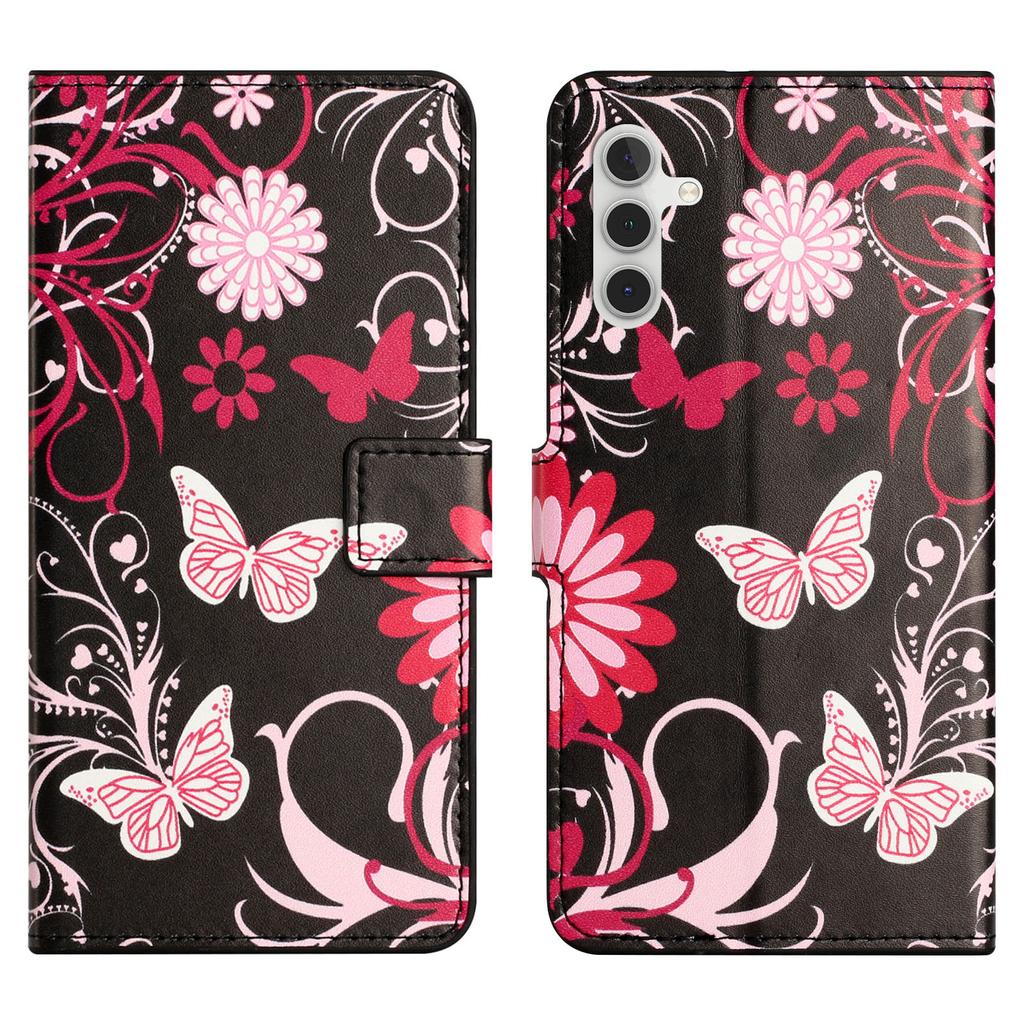 For Samsung Galaxy S24 FE Case Wallet PU Leather Flip Phone Cover Pattern Printing