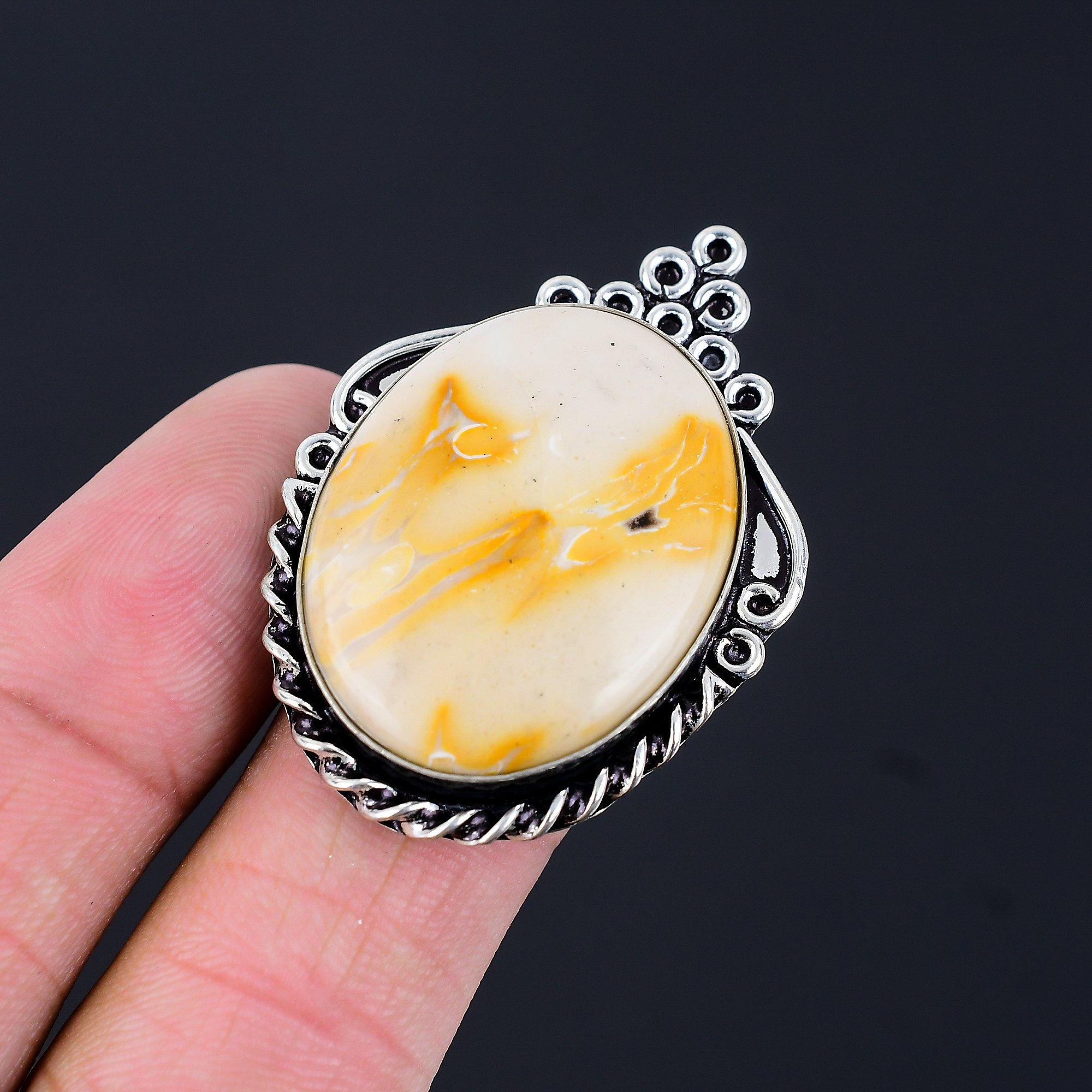 Daughters Day Sale 925 Sterling Silver Mookaite Stone Birthday New Ring Size 7.5 7.5