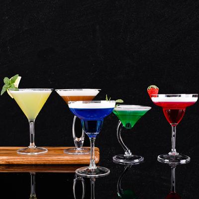 1PC Creative Acrylic Cocktail Glass Cool Plastic Wine  Bar Martini  Pc Margaret Champagne   Cups
