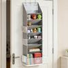 Modern Fabric Shoe Display For Door Back Providing 8 Shelves And Extra Pockets For Improved Arrangement