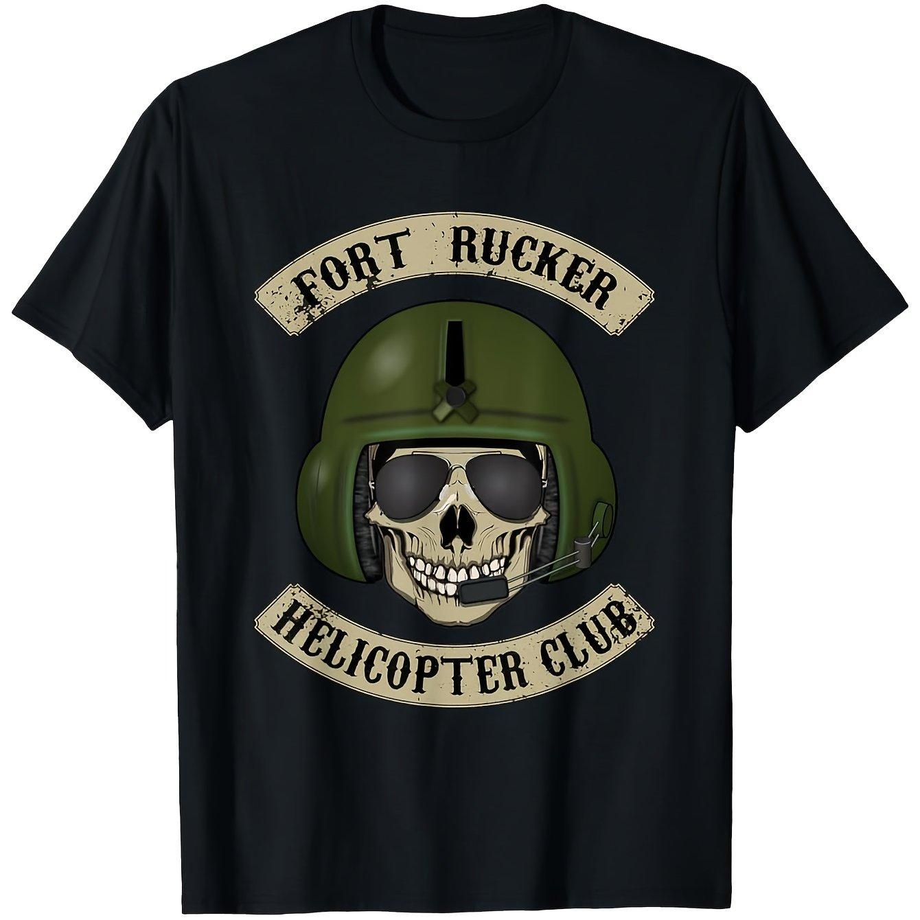 TShirt for The Fort Rucker Helicopter Club Featuring Pilot and Crew Chief Design Unisexs Tshirts for Summer S