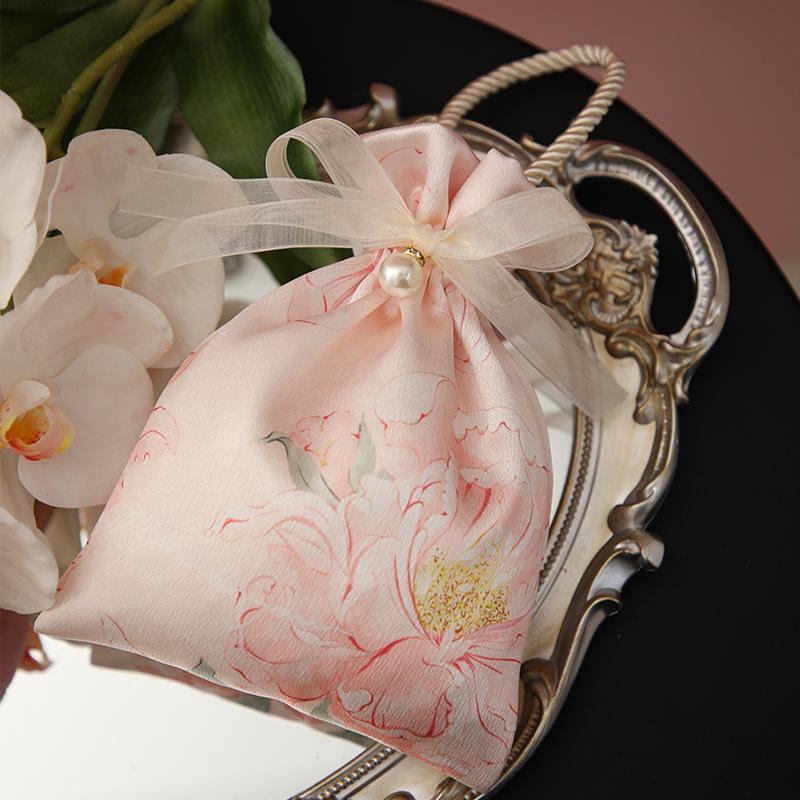 2024 High-End Wedding Candy Bag - Portable Floral Design