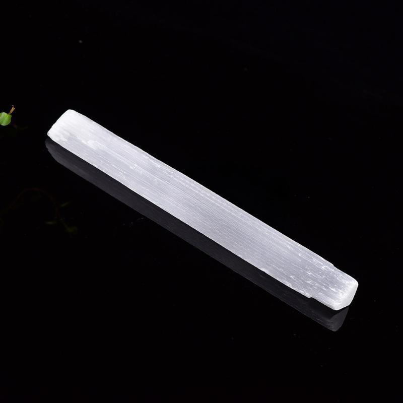 Natural White Selenite Gypsum Sticks Irregular Reiki Mineral Specimen Healing Crystal Wand Diy Jewelry Pendant Making Stone