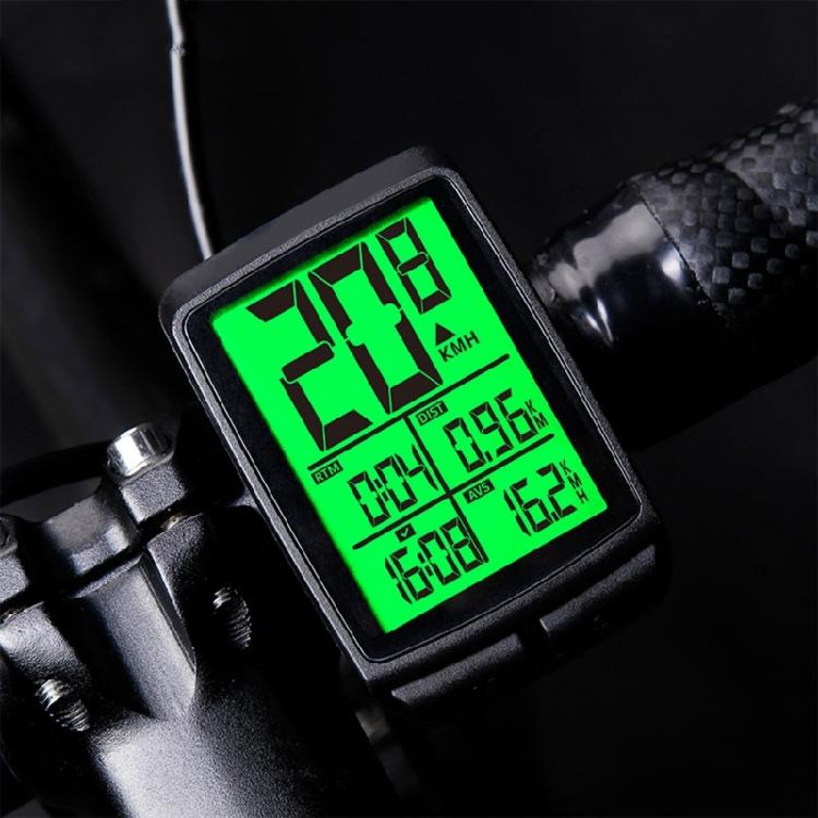 Rechargeable Cycling MTB Waterproof Odometer for w/ LCD Automatic Backlight Disp